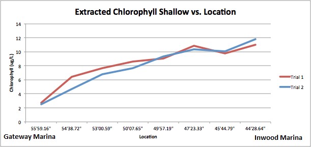 ammonium and chlorophyll positive correlation