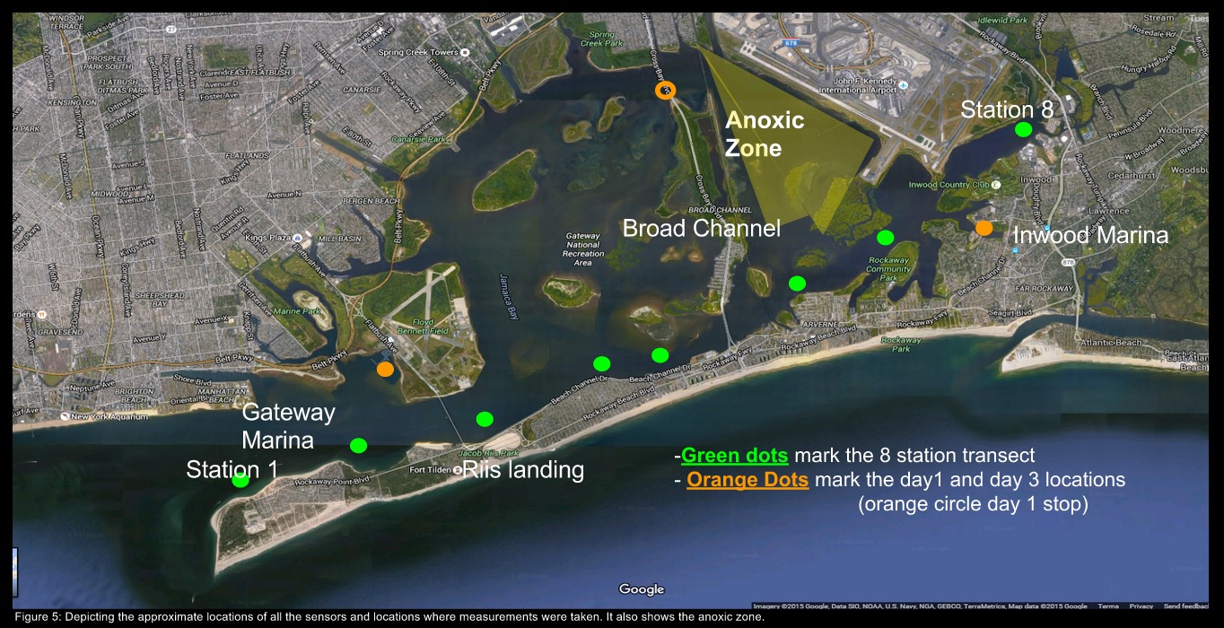locations of water quality assays