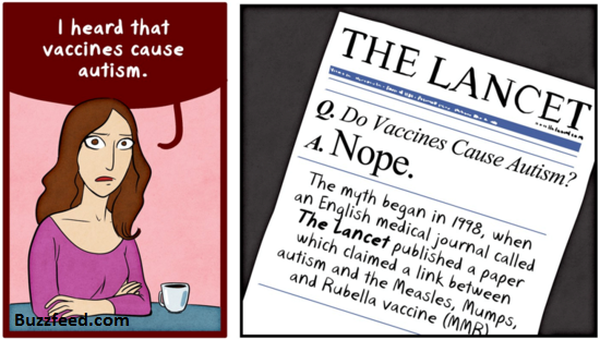 Cartoon about vaccines